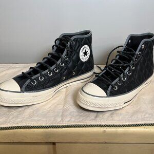 Converse Black Quilted High-Top Sneakers